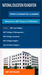 Mobile Screenshot of nefcollege.org